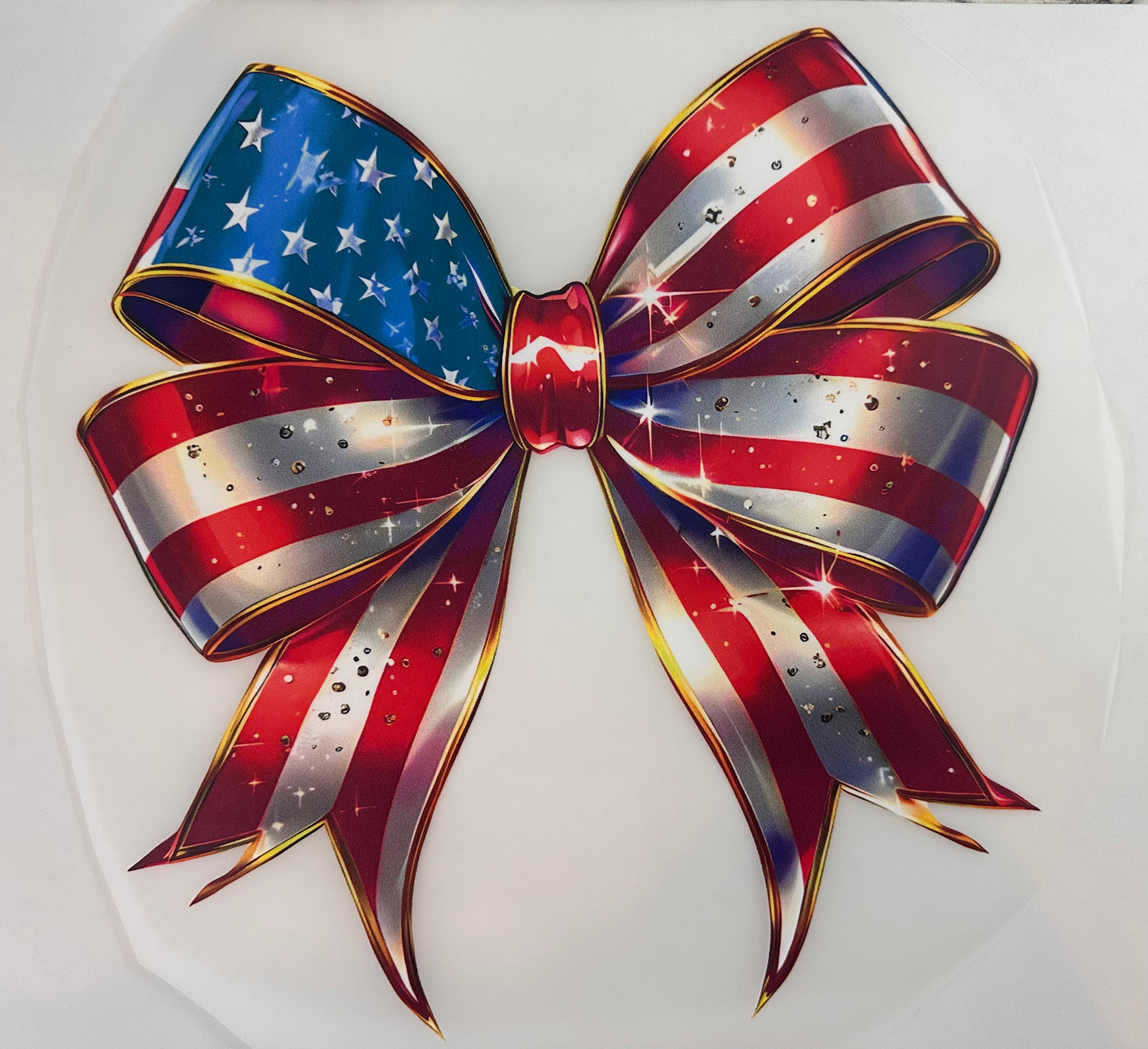 American flag bow
