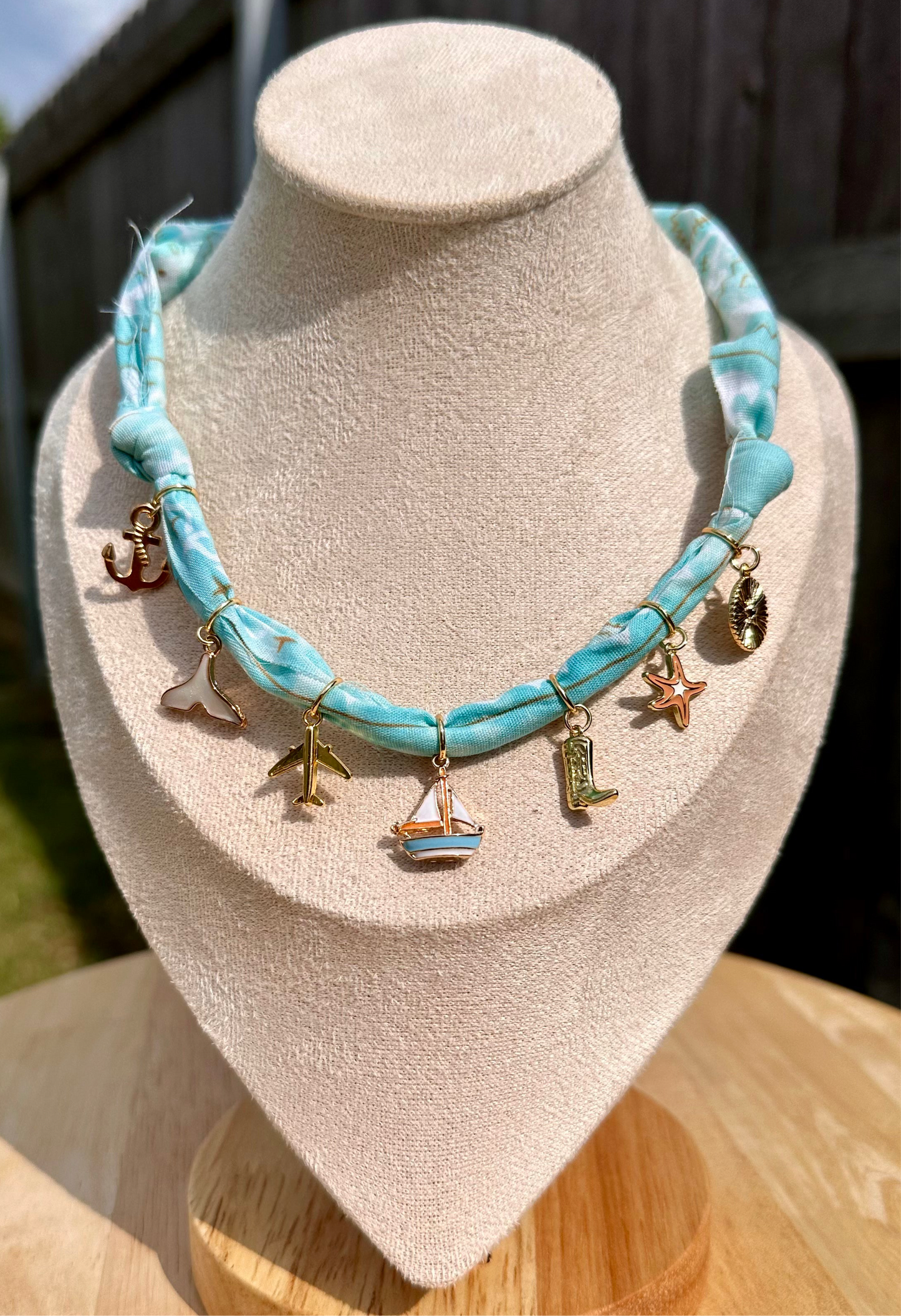 Bandana Charm Necklace