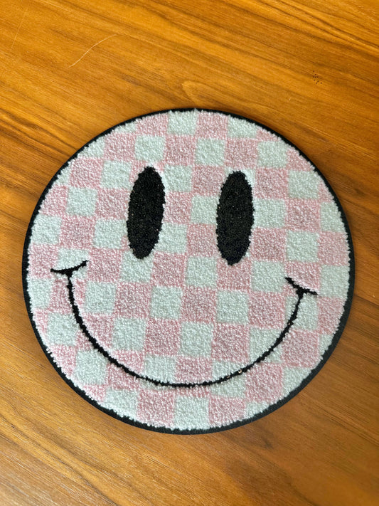 Pink checkered patch