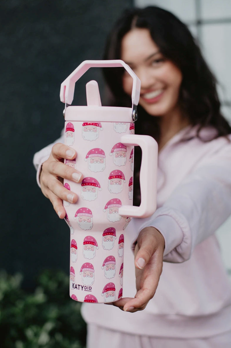 PINK SANTA TUMBLER